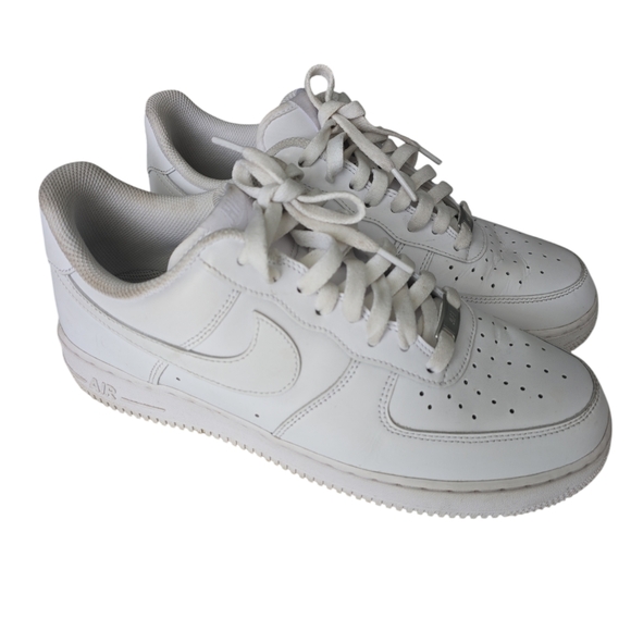 Nike Other - Nike Air Force 1 White Sneakers Size 9